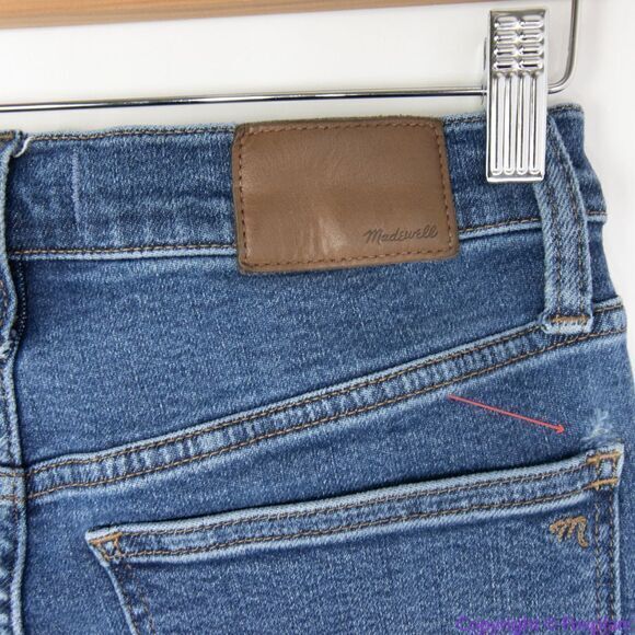 Madewell Petite 10" High-Rise Skinny Jeans in Wendover Wash, 27P - Picture 10 of 16